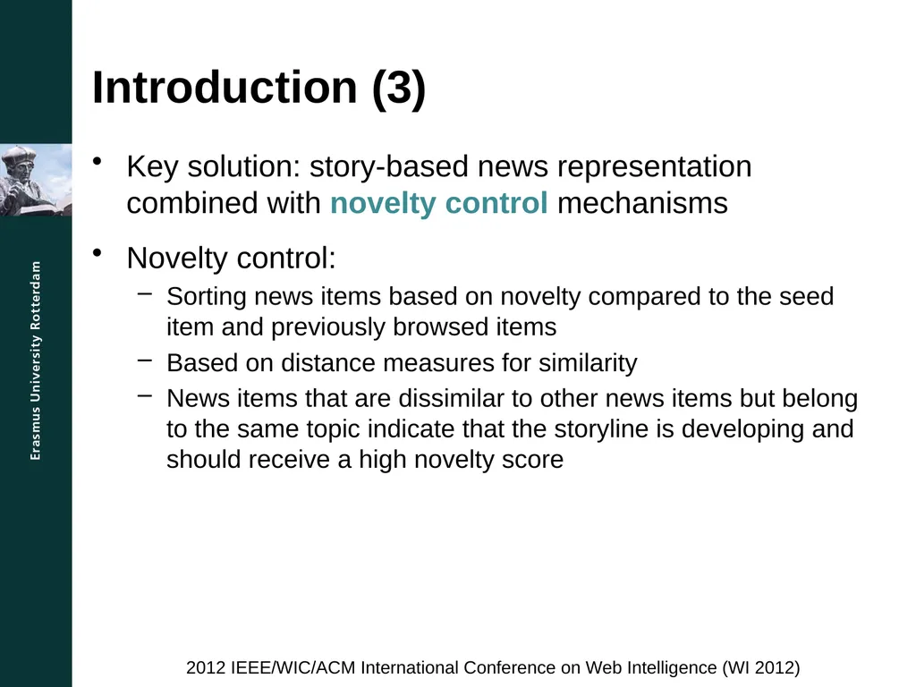 A Comparison Study for Novelty Control Mechanisms - slide 4 of 14