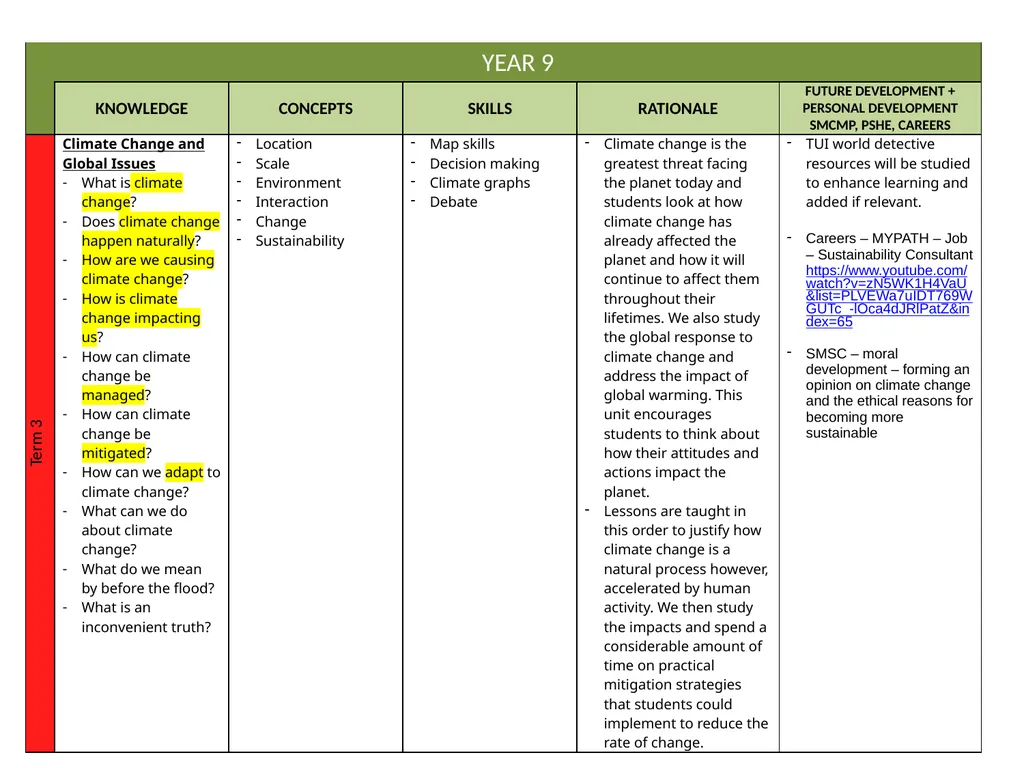 Curriculum Intent Subject … Geography PRIORITIES - slide 17 of 25