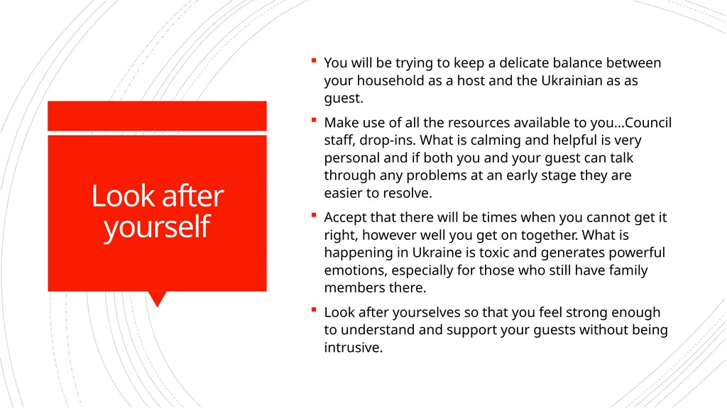 Guide for Hosts for Ukraine Dr Gill Martin. York - slide 11 of 12