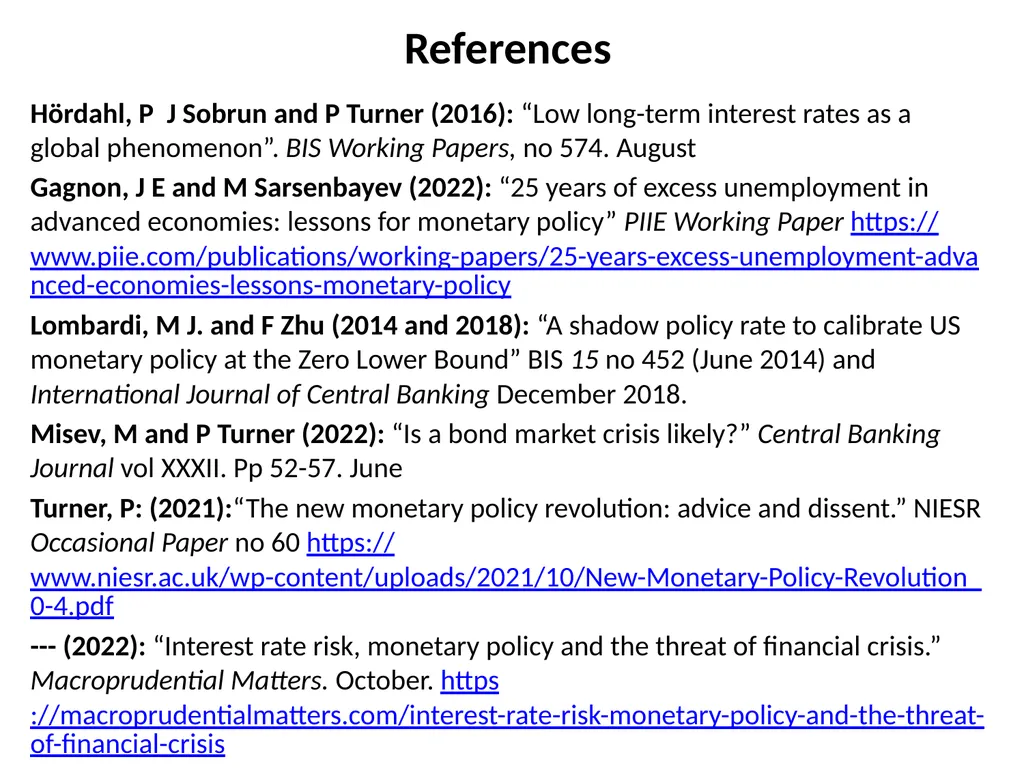 Market doom loops Philip Turner* TUC conference - slide 15 of 15