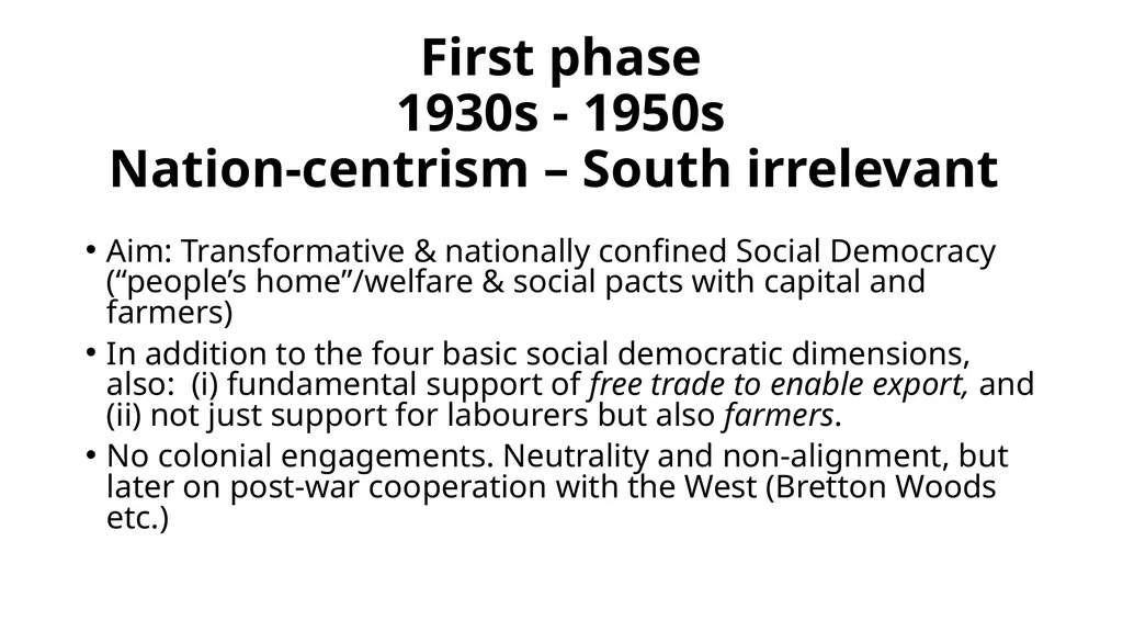 Seven Phases in the story of the-North-South - slide 3 of 10