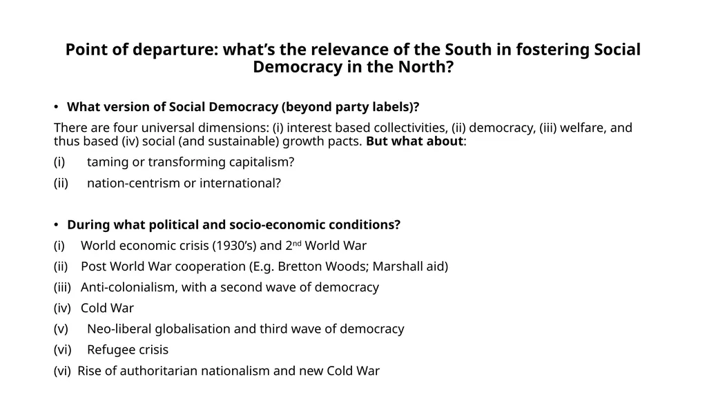 Seven Phases in the story of the-North-South - slide 2 of 10