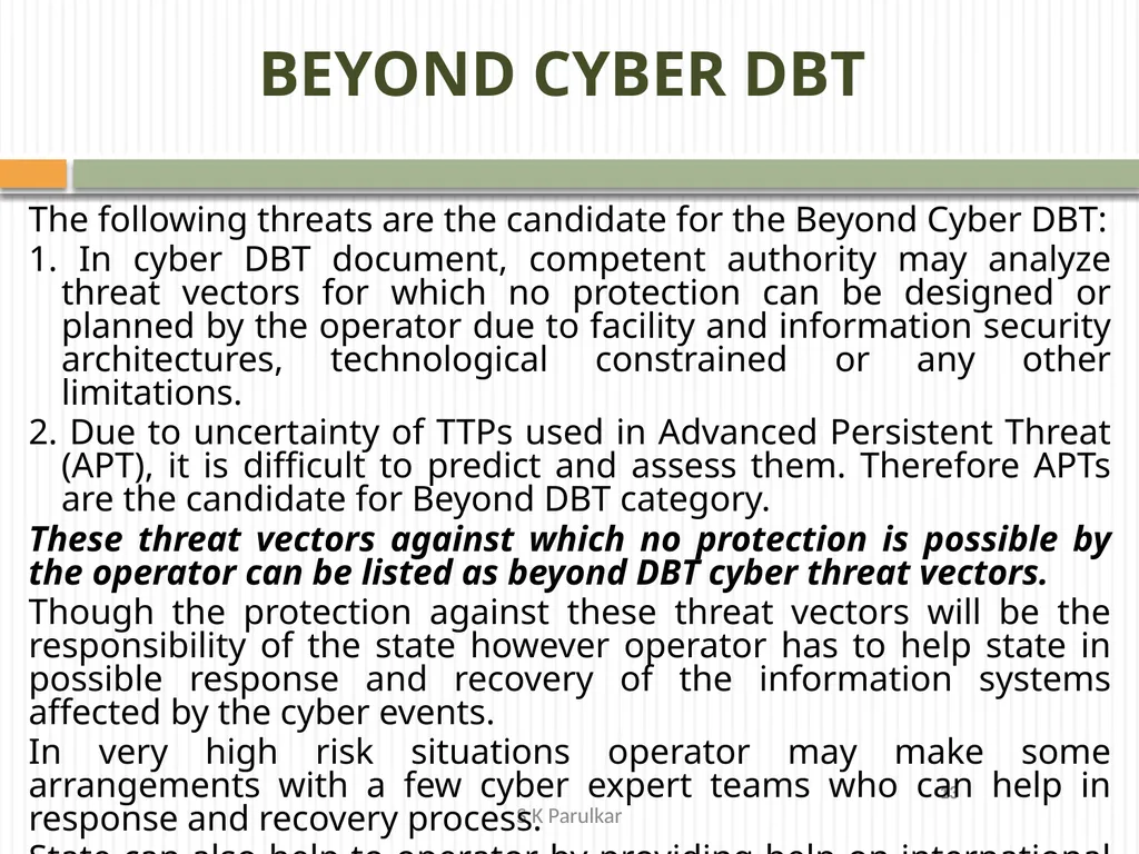 Methodologies and approaches useful for Cyber - slide 13 of 17