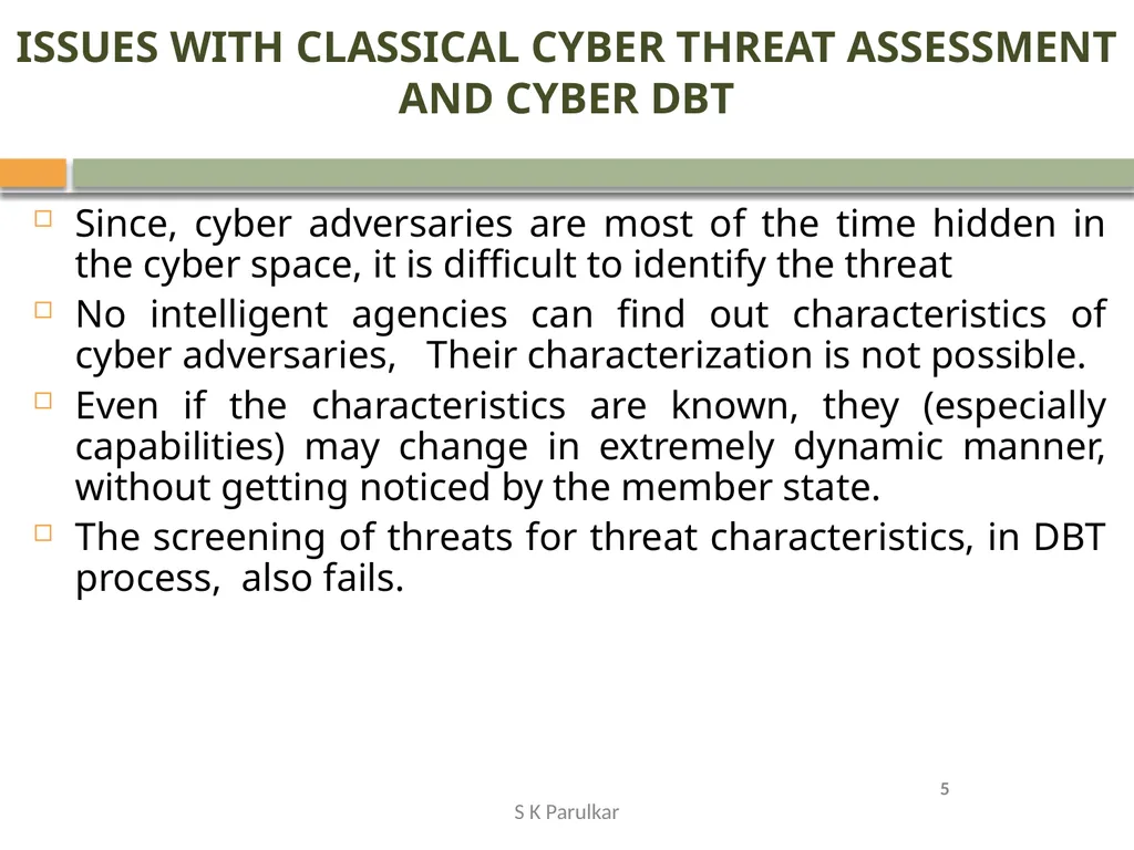 Methodologies and approaches useful for Cyber - slide 5 of 17