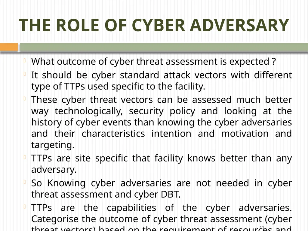 Methodologies and approaches useful for Cyber - slide 11 of 17