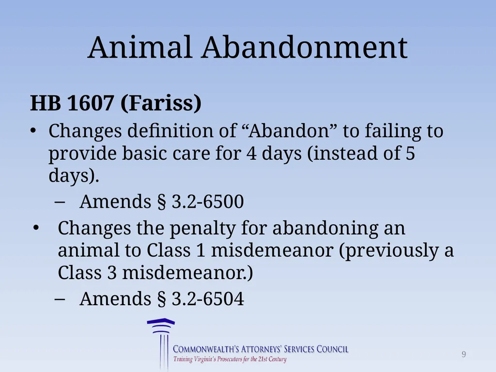 Virginia Legislative Update 2018 for Law - slide 9 of 152