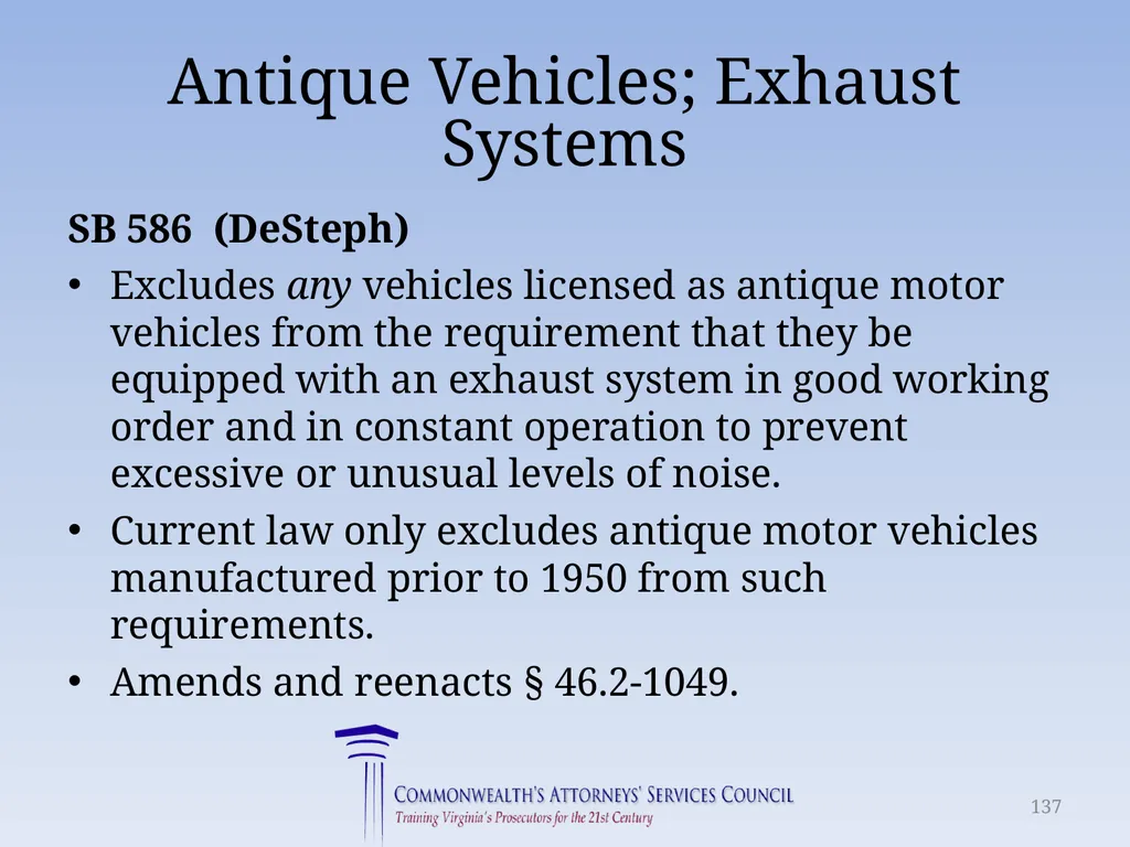 Virginia Legislative Update 2018 for Law - slide 137 of 152