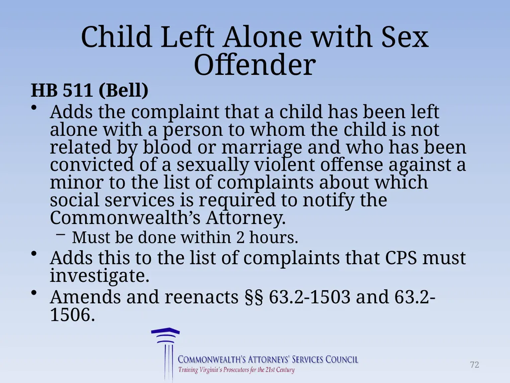 Virginia Legislative Update 2018 for Law - slide 72 of 152