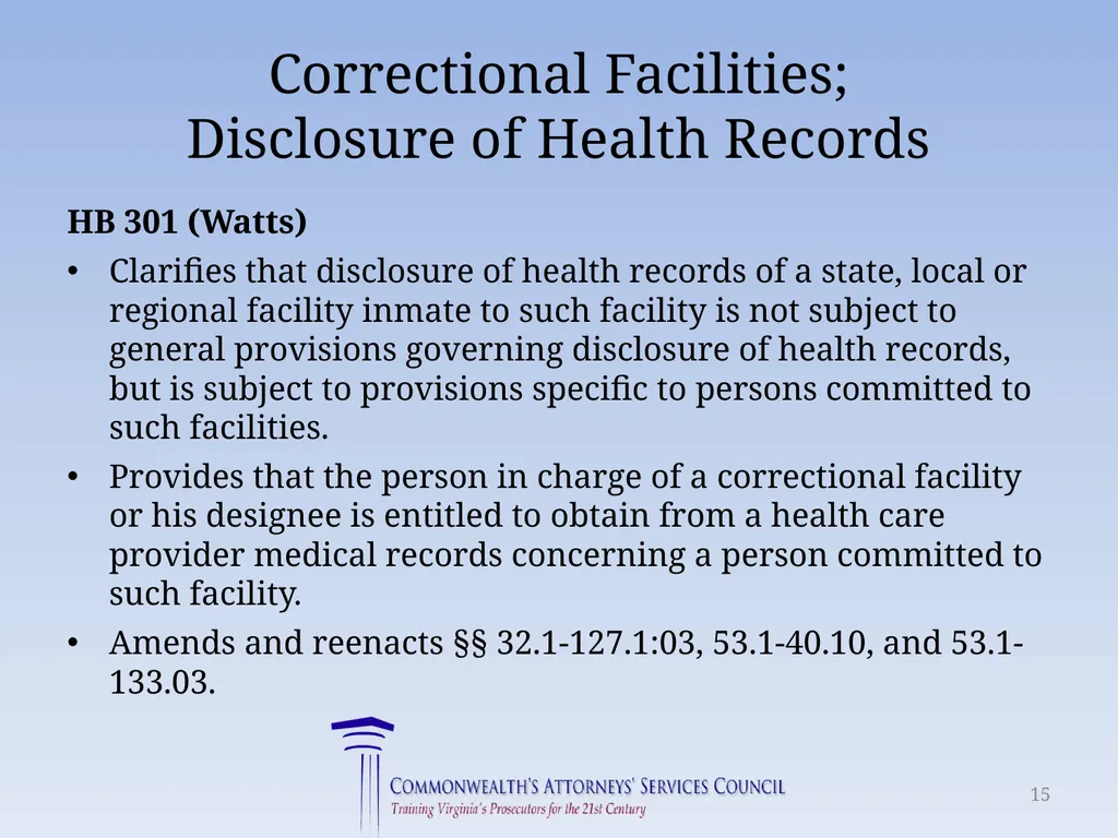 Virginia Legislative Update 2018 for Law - slide 15 of 152