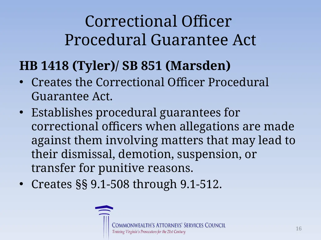 Virginia Legislative Update 2018 for Law - slide 16 of 152