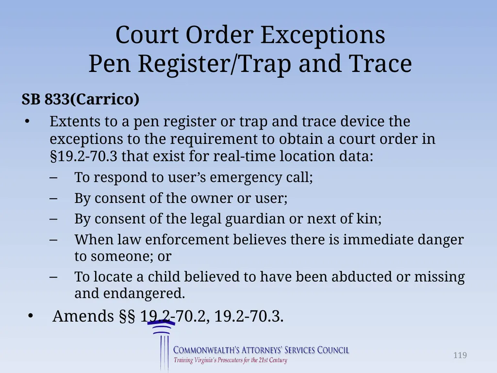 Virginia Legislative Update 2018 for Law - slide 119 of 152