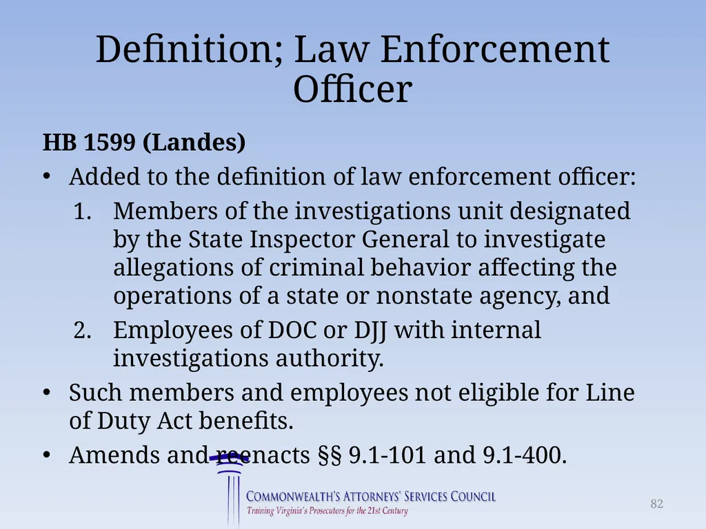 Virginia Legislative Update 2018 for Law - slide 82 of 152