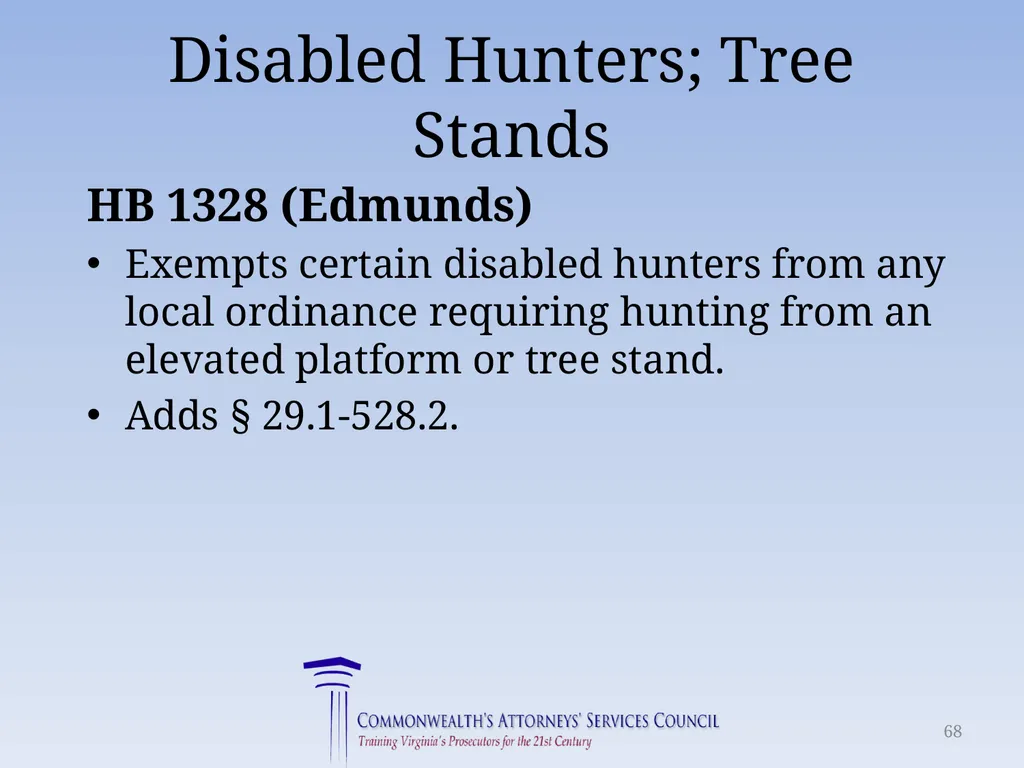 Virginia Legislative Update 2018 for Law - slide 68 of 152