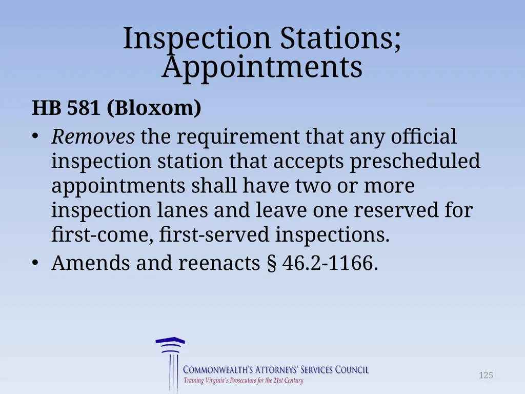 Virginia Legislative Update 2018 for Law - slide 125 of 152