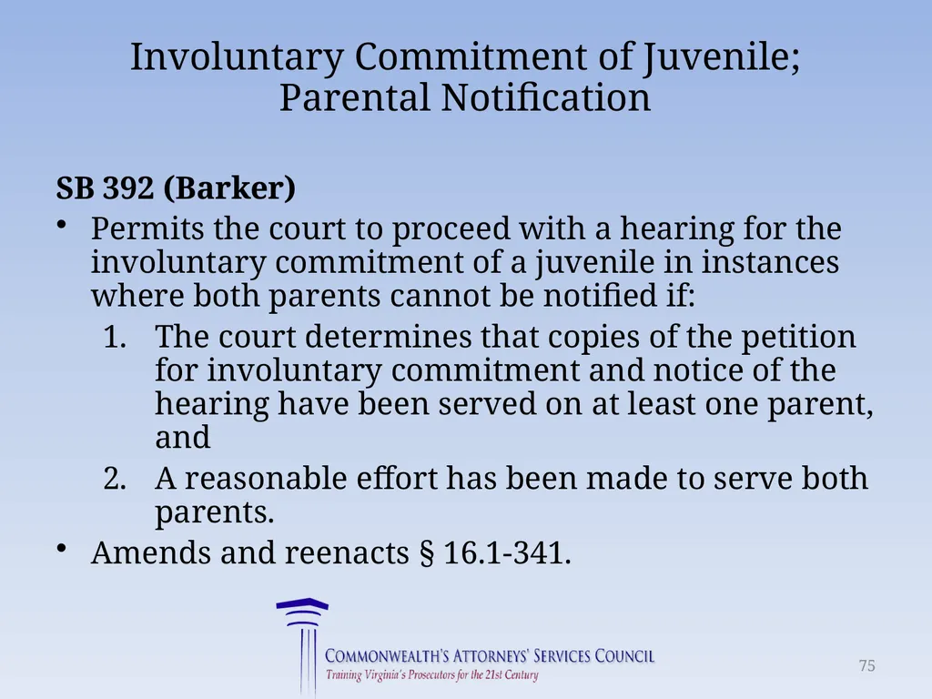 Virginia Legislative Update 2018 for Law - slide 75 of 152