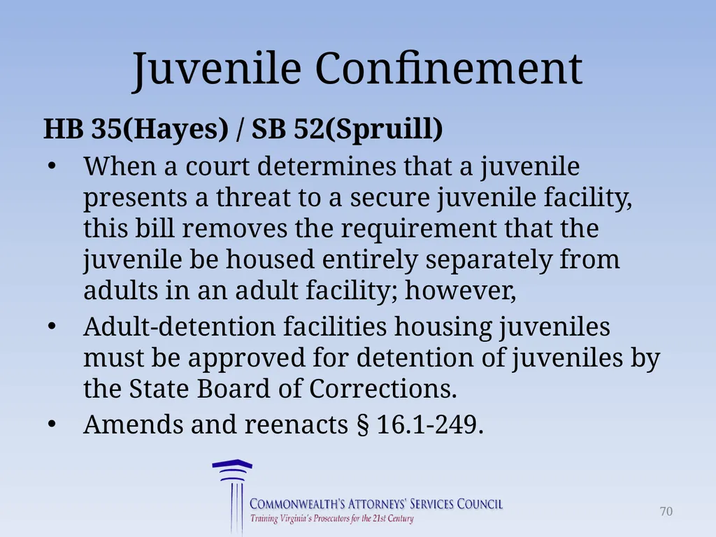 Virginia Legislative Update 2018 for Law - slide 70 of 152