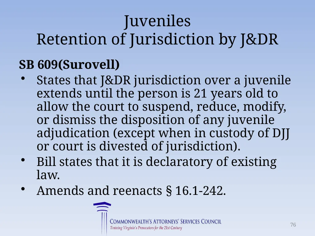 Virginia Legislative Update 2018 for Law - slide 76 of 152