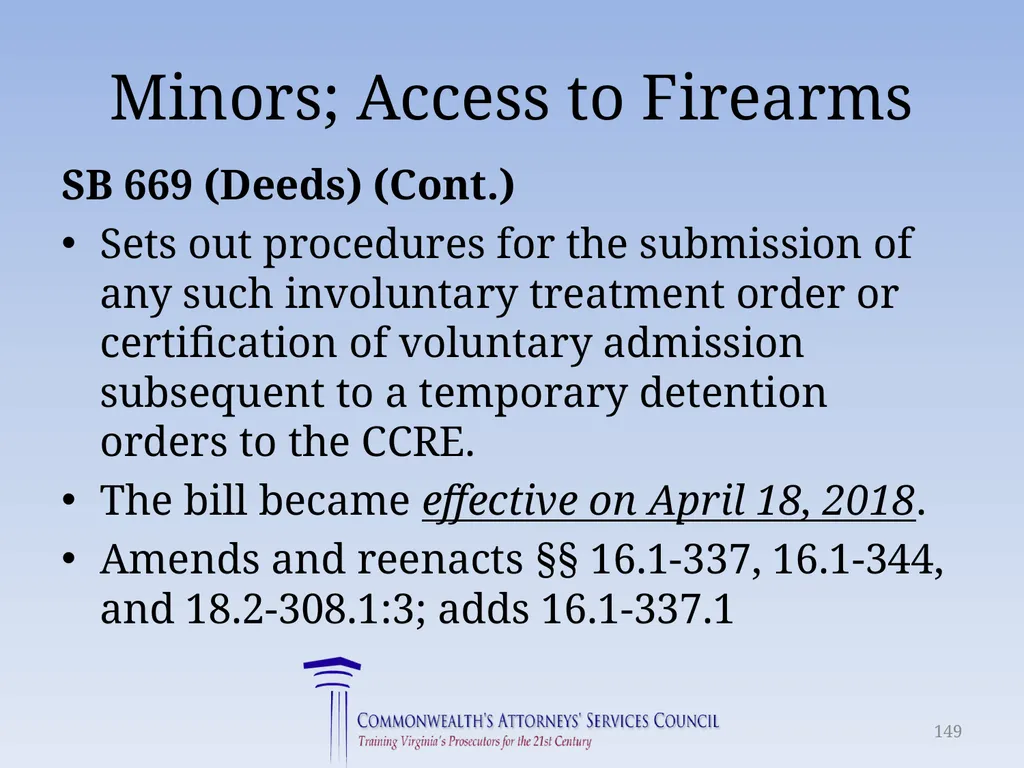 Virginia Legislative Update 2018 for Law - slide 149 of 152