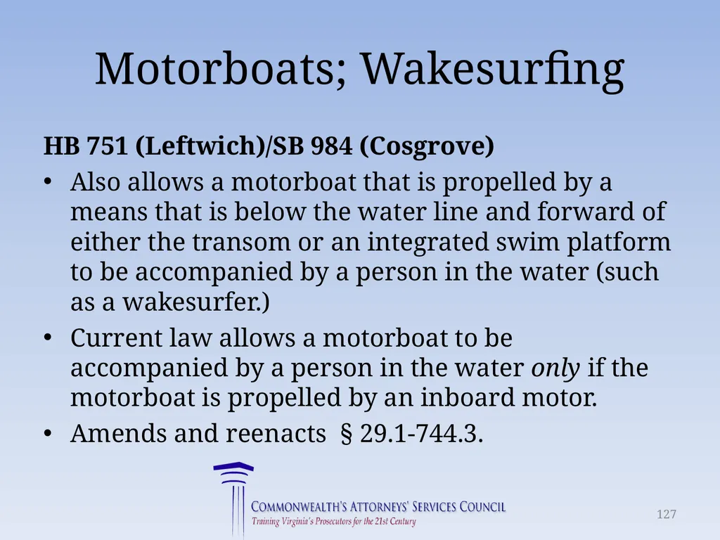 Virginia Legislative Update 2018 for Law - slide 127 of 152