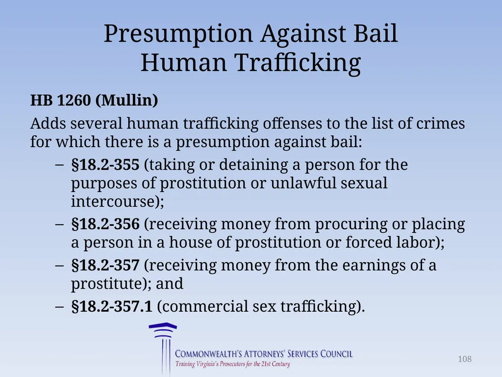 Virginia Legislative Update 2018 for Law - slide 108 of 152