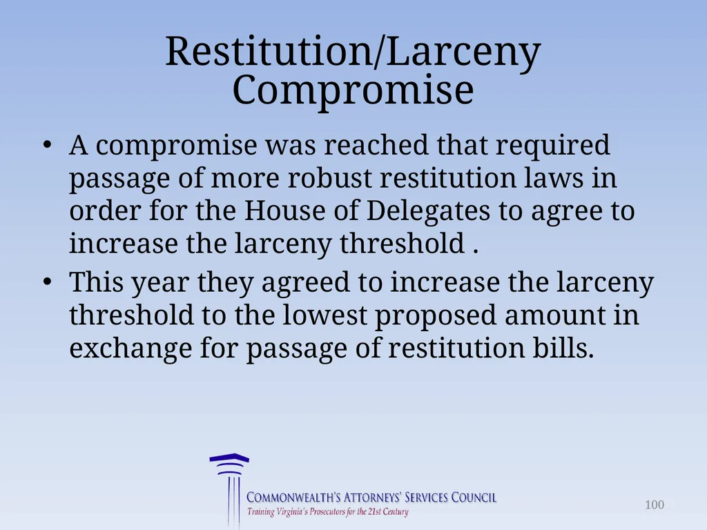 Virginia Legislative Update 2018 for Law - slide 100 of 152