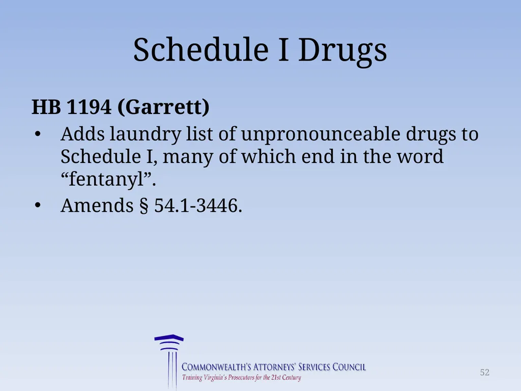 Virginia Legislative Update 2018 for Law - slide 52 of 152