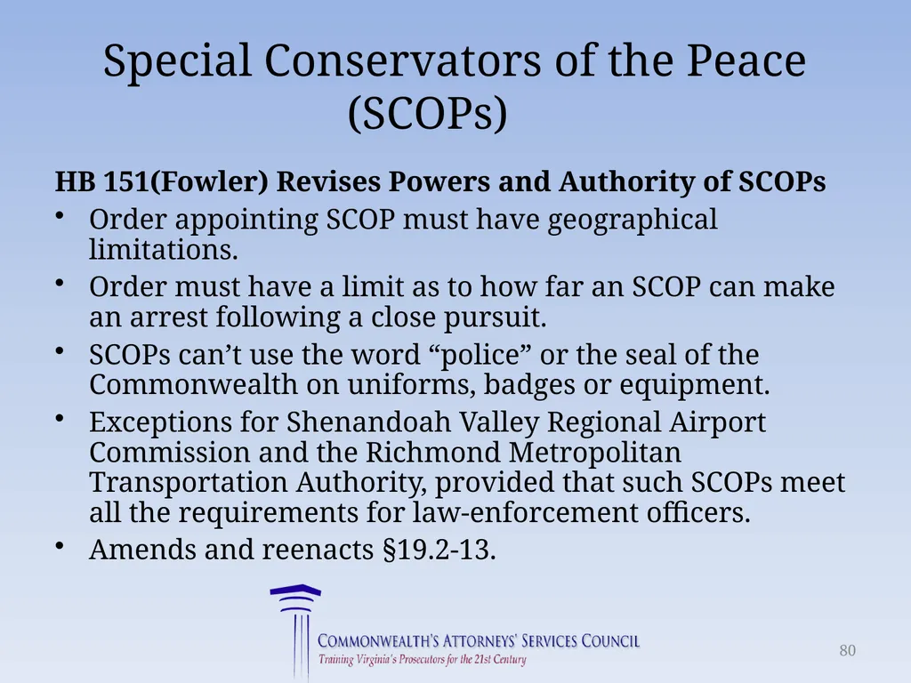 Virginia Legislative Update 2018 for Law - slide 80 of 152