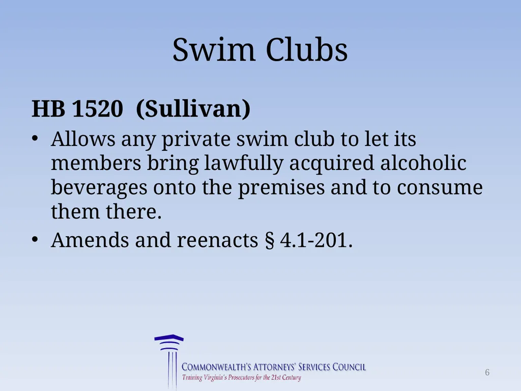 Virginia Legislative Update 2018 for Law - slide 6 of 152