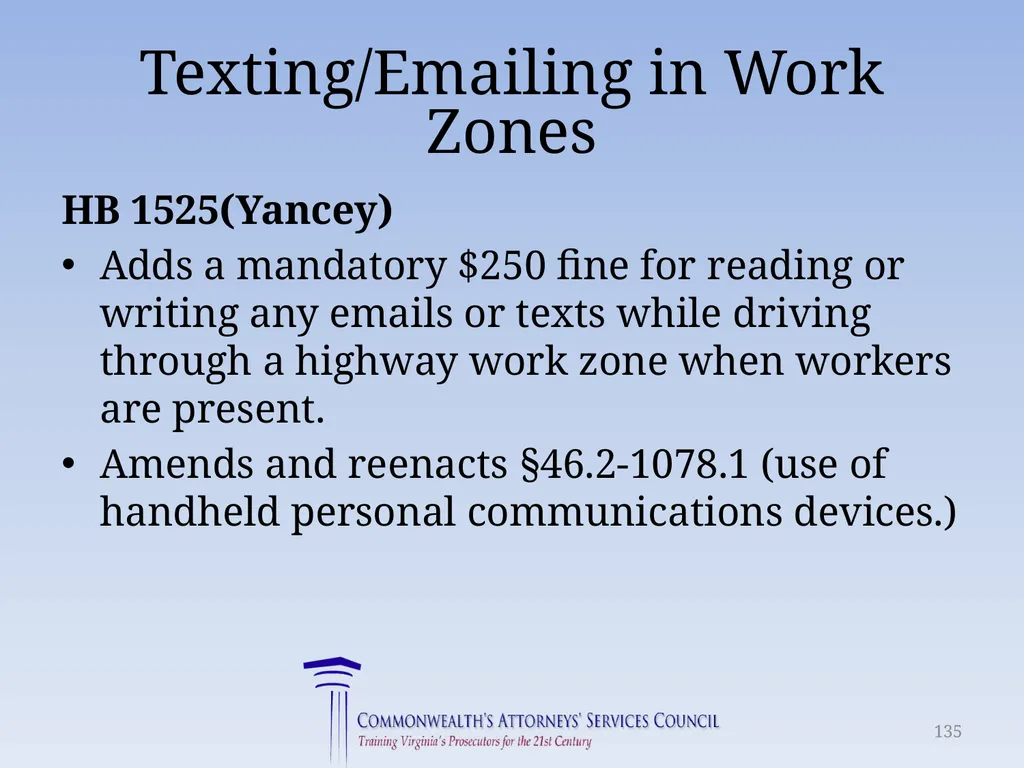 Virginia Legislative Update 2018 for Law - slide 135 of 152