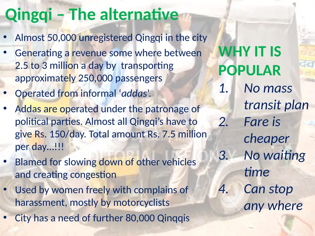 Karachi’s Transport Issues More Questions Than - slide 20 of 24