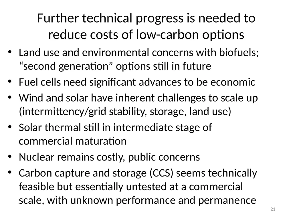 We Need Energy Technology Breakthroughs to - slide 21 of 48