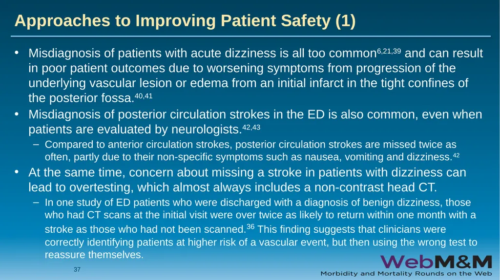Spotlight Neurological Red Flags: A Missed Stroke - slide 37 of 56