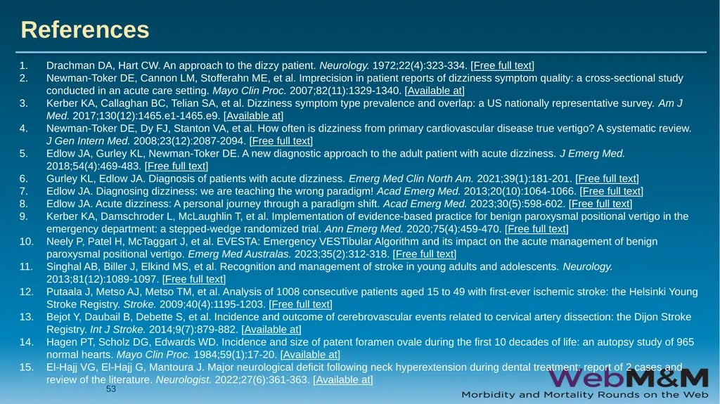 Spotlight Neurological Red Flags: A Missed Stroke - slide 53 of 56