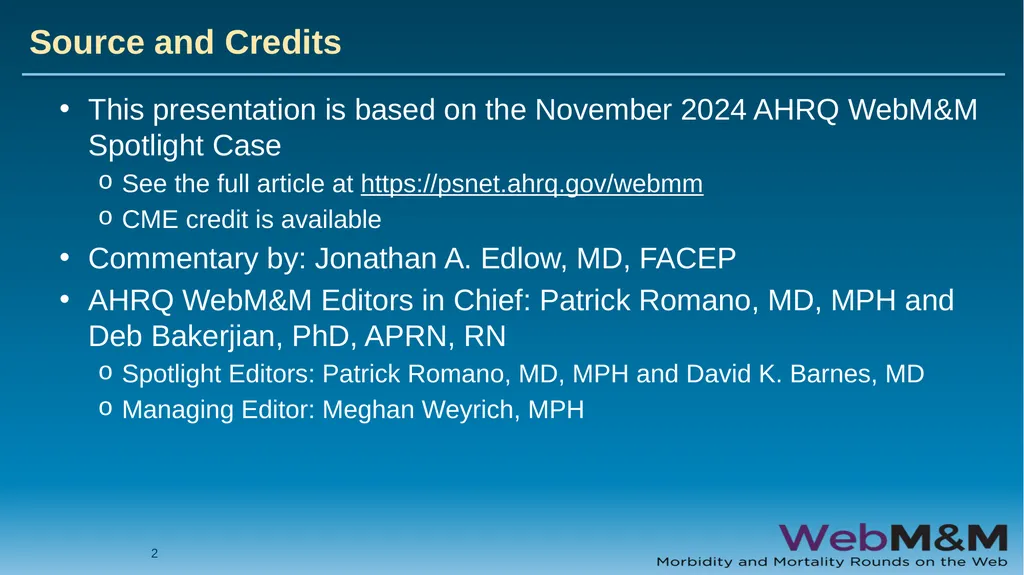 Spotlight Neurological Red Flags: A Missed Stroke - slide 2 of 56