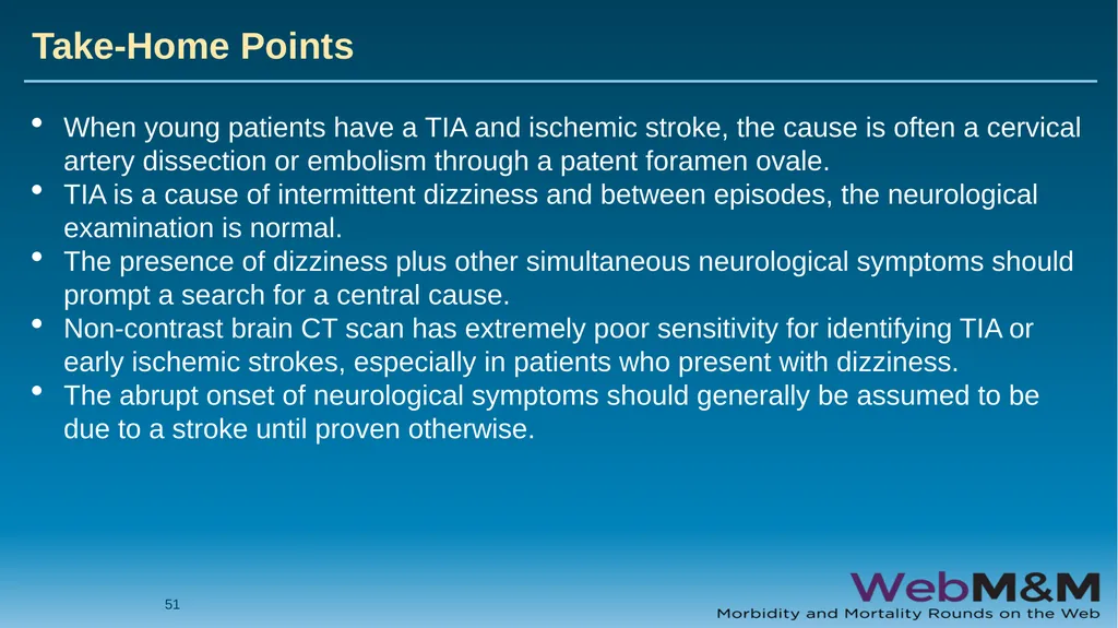 Spotlight Neurological Red Flags: A Missed Stroke - slide 51 of 56