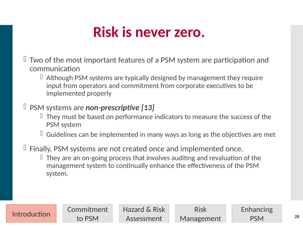 Process Safety Management Valerie Orr Shazad - slide 28 of 34