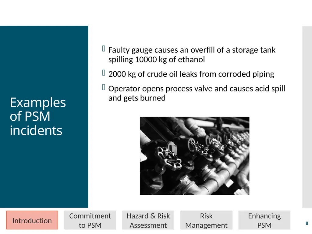 Process Safety Management Valerie Orr Shazad - slide 8 of 34