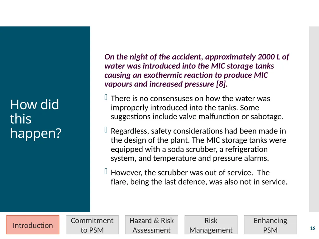 Process Safety Management Valerie Orr Shazad - slide 16 of 34