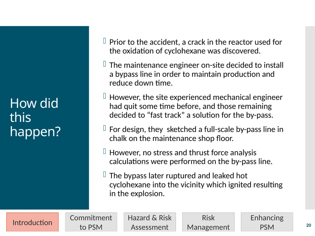 Process Safety Management Valerie Orr Shazad - slide 20 of 34