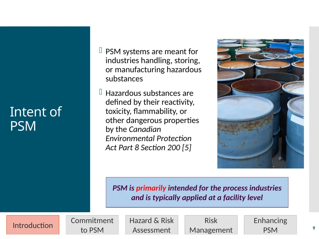 Process Safety Management Valerie Orr Shazad - slide 9 of 34