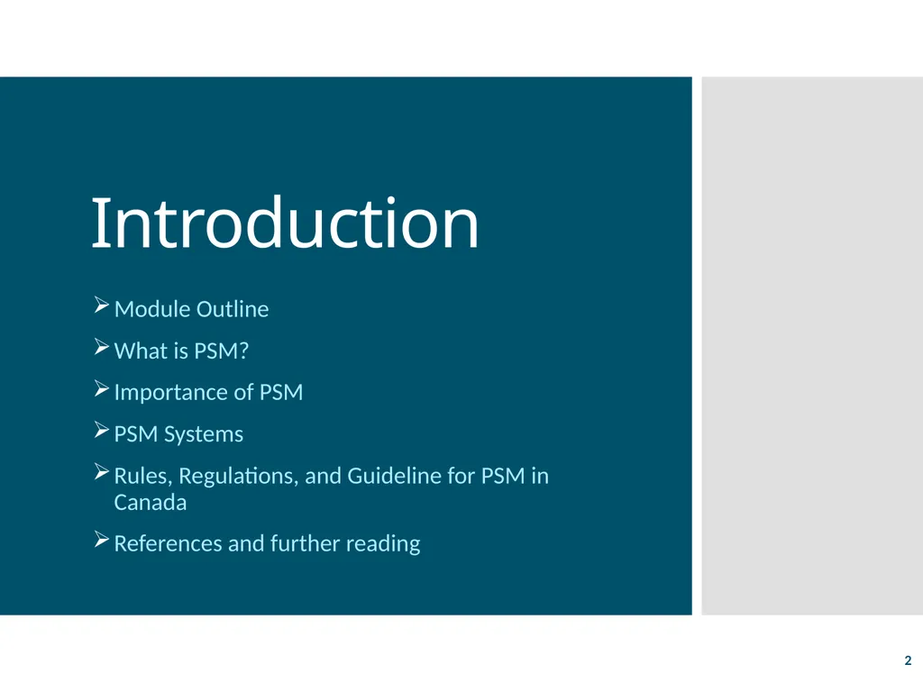 Process Safety Management Valerie Orr Shazad - slide 2 of 34