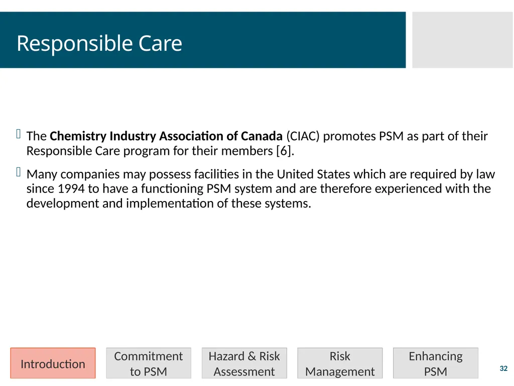 Process Safety Management Valerie Orr Shazad - slide 32 of 34