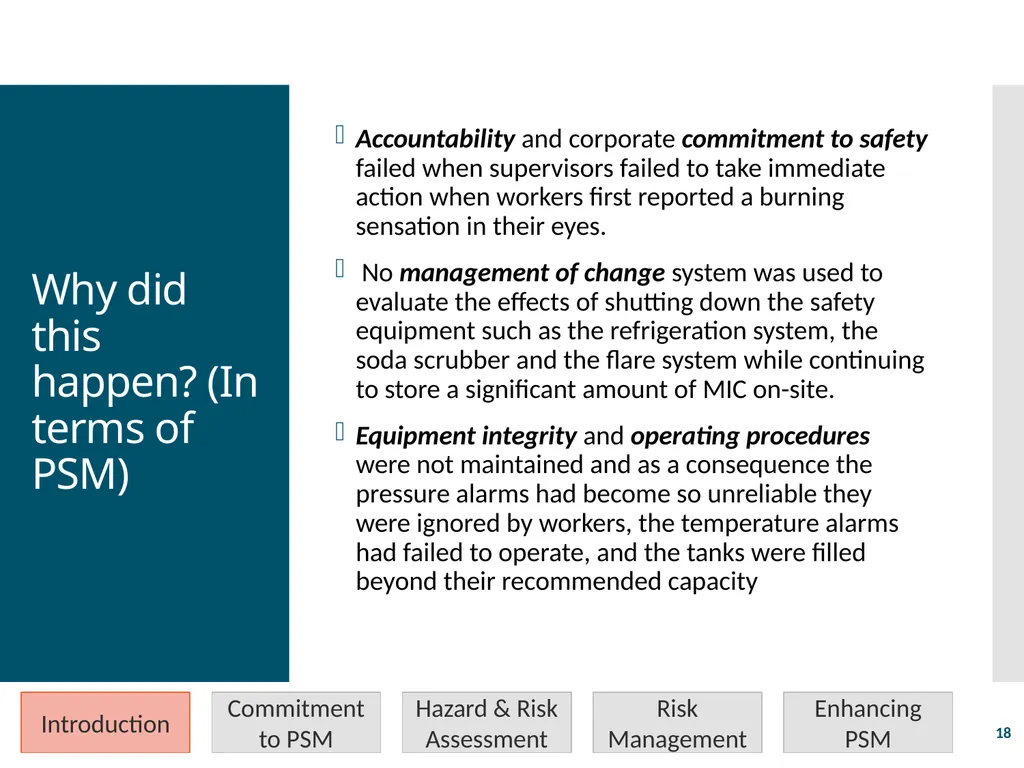 Process Safety Management Valerie Orr Shazad - slide 18 of 34