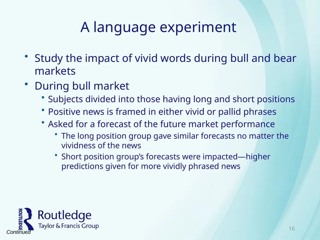 Chapter 9 Social Interaction and Investing - slide 16 of 23