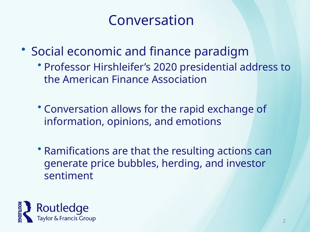Chapter 9 Social Interaction and Investing - slide 2 of 23