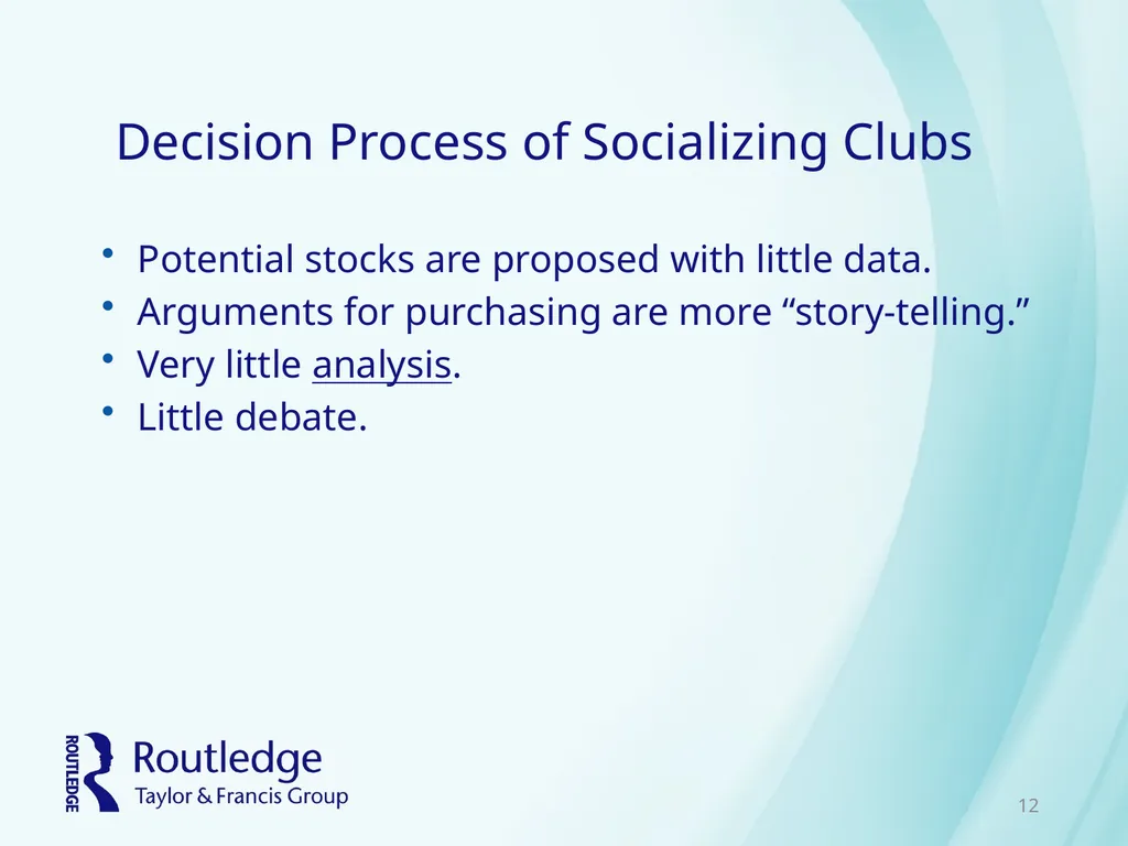 Chapter 9 Social Interaction and Investing - slide 12 of 23