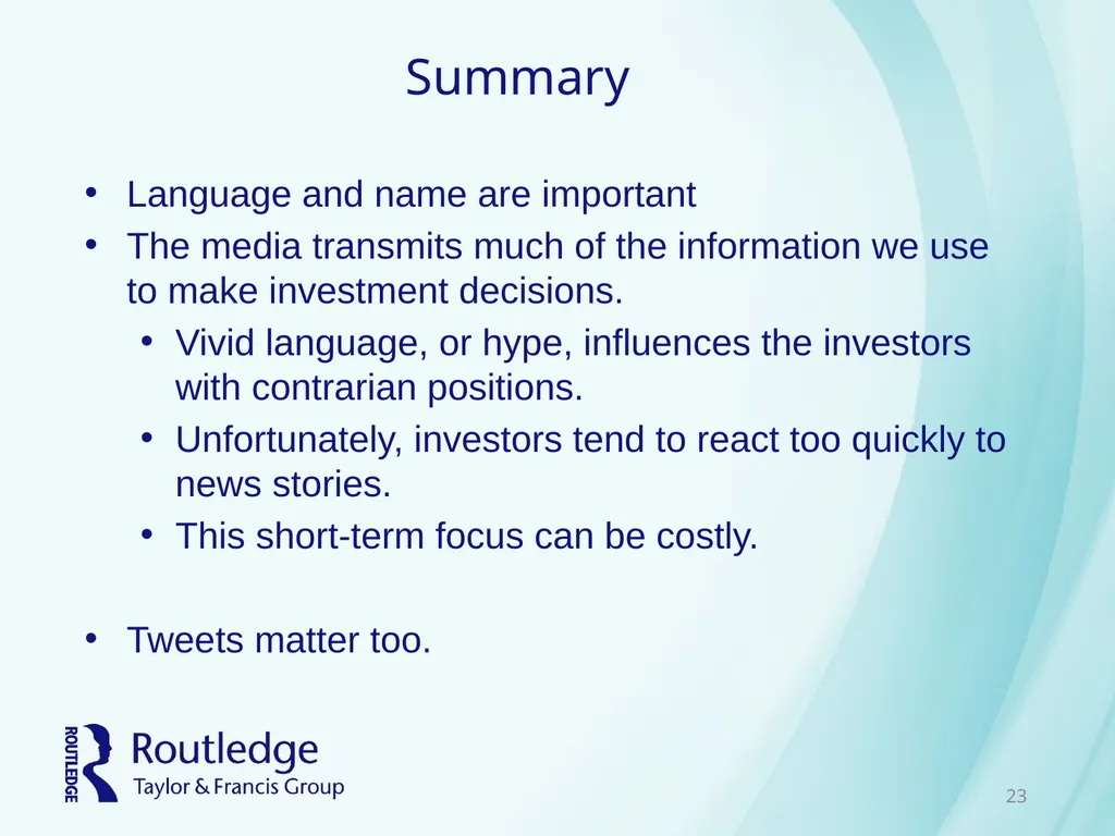 Chapter 9 Social Interaction and Investing - slide 23 of 23