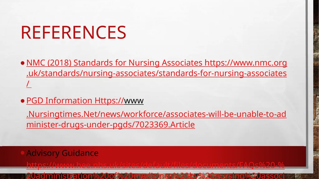 Medicines Management & The Nursing Associate Dr - slide 17 of 17