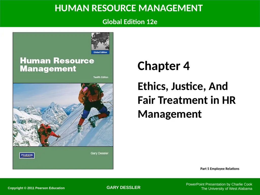GARY DESSLER HUMAN RESOURCE MANAGEMENT Global