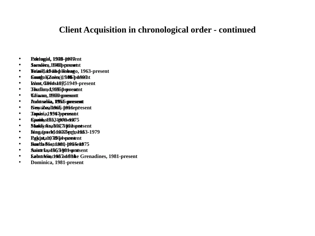 An Empire of Client States Clients, Organizational - slide 18 of 19
